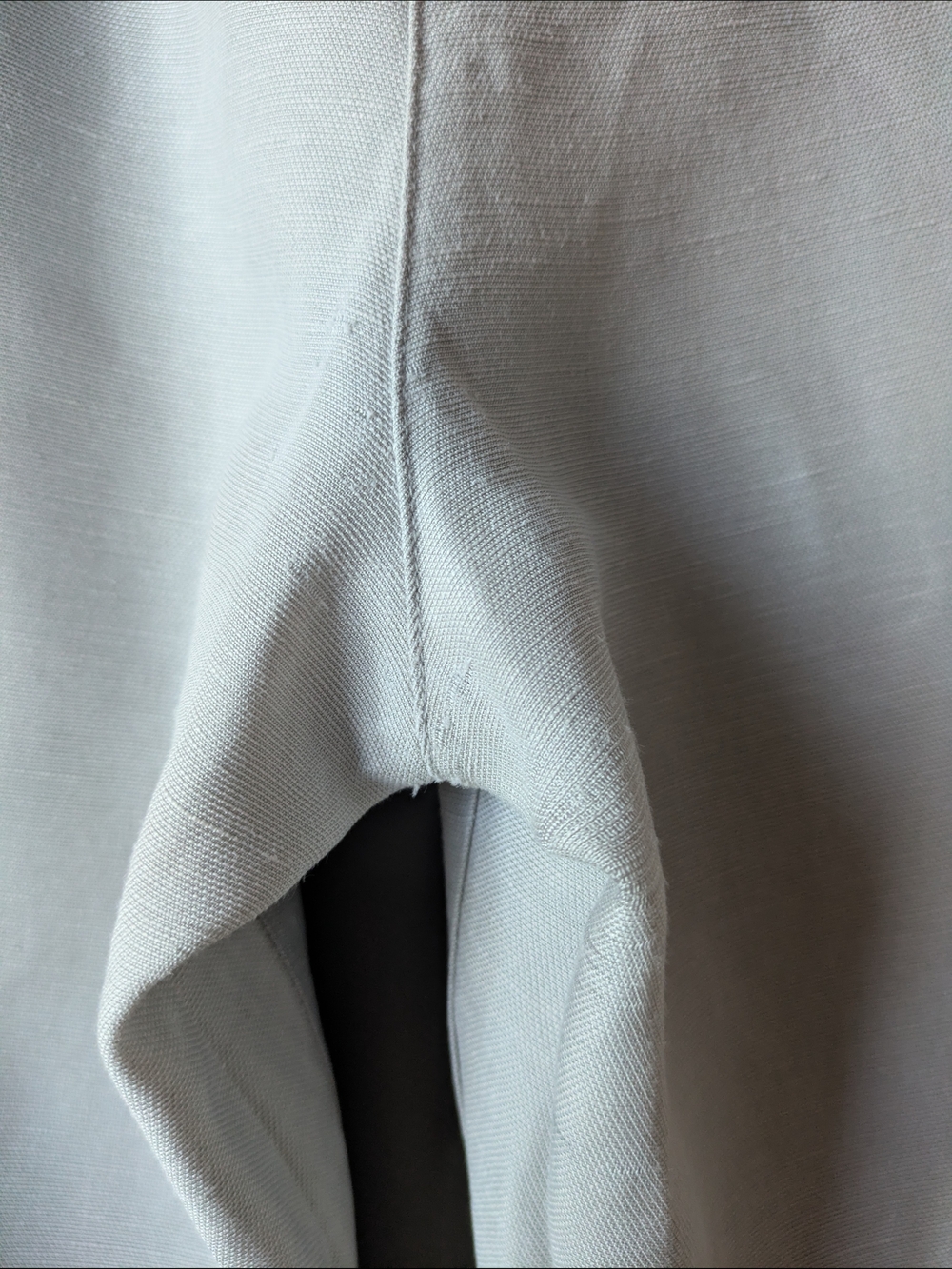 Wilfred Linen Blend Capri Pants Size 6 Light Grey Drawstring Cropped Trousers - Picture 4 of 9